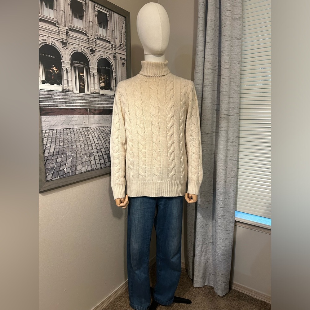 Ralph Lauren Polo Vintage Cable Knit Turtleneck